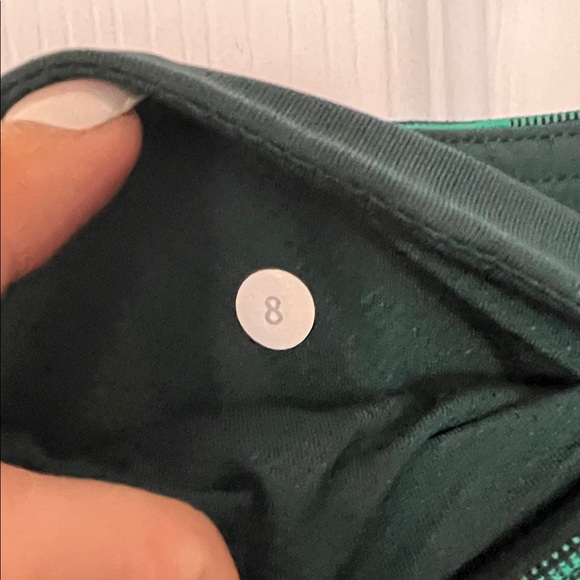 Lululemon Athletica Green Striped Leggings - Picture 6 of 7